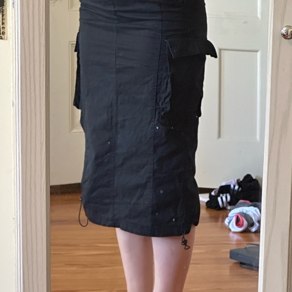 Essentials Charcoal Utility Skirt